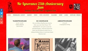 noignorancejam website screenshot desktop home
