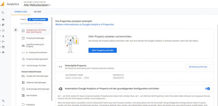 Jetzt Umstellung auf Google Analytics GA4 Property beginnen