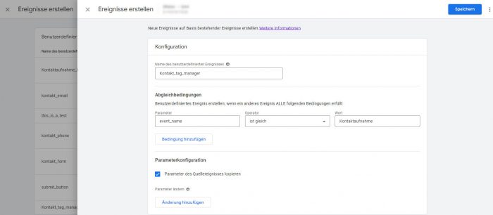 Zielvorhaben aus Tag Manager in Google Analytics GA4-Property als Conversion tracken